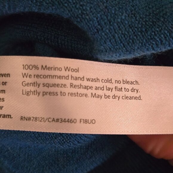 Eileen Fisher Boat Neck Tunic In Blumm Merino Wool ASO General Hospital Size S - Picture 9 of 10